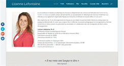 Desktop Screenshot of lizannelafontaine.com