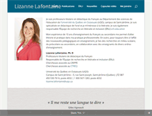 Tablet Screenshot of lizannelafontaine.com
